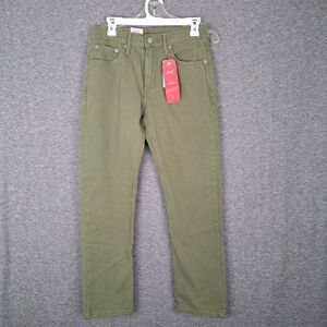 Levi's 502 Regular Taper Warp Stretch Olive Green Pants 29x28* NWT